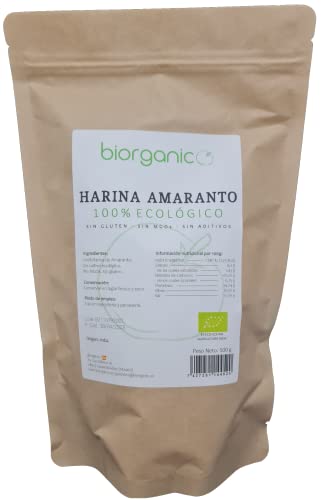 Harina de Amaranto extrafina 500g. SIN GLUTEN. Vegana. 100%...