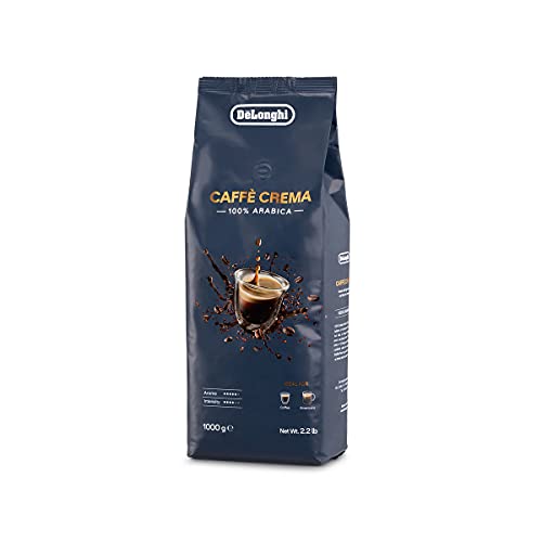 DeLonghi Cafe Crema 100% Arabica Roasted Whole Coffee Beans...