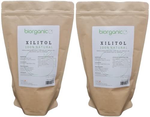 Biorganic Xilitol 2kg. 100% Natural - Sin MGOs - Azúcar de...