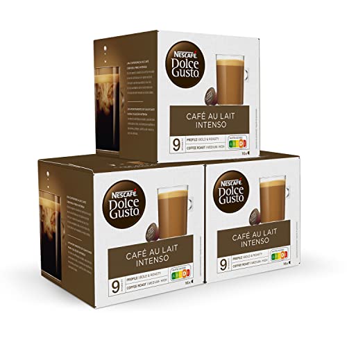 NESCAFÉ Dolce Gusto Café con Leche Intenso - x3 pack de 16...
