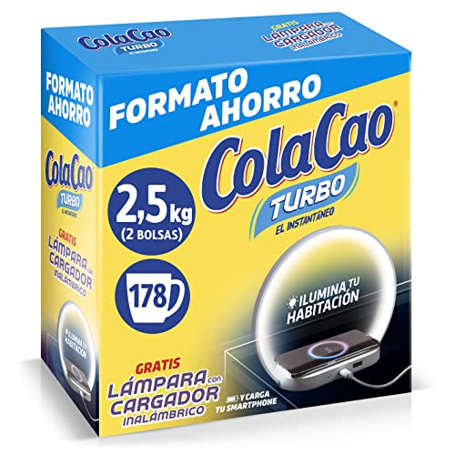 ColaCao Turbo Cacao Instantáneo-2,5kg (Lámpara con Base...