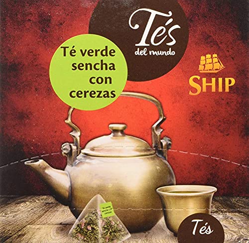Ship - Té Verde Sencha con Cerezas - Infusión con 15...