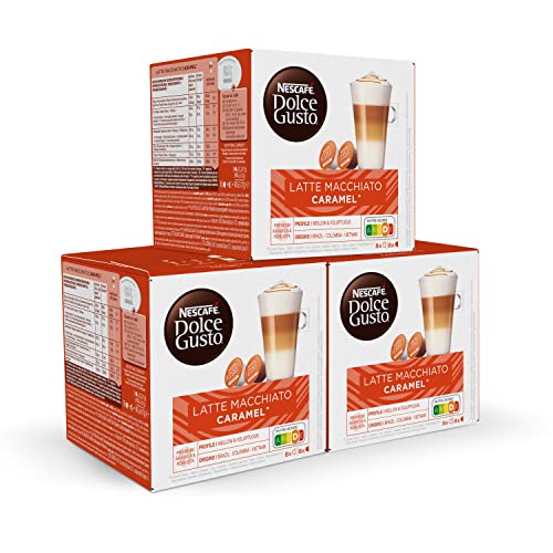 Dolce Gusto NESCAFÉ Latte Macchiato Caramel - x3 pack de 16...