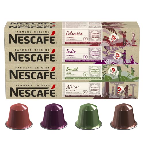 Nescafé Farmers Origins cápsulas de café, 4 Variantes, 80...