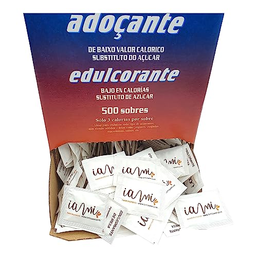 Edulcorante Sacarina 500 Sobres Individuales de 1 Gramo -...