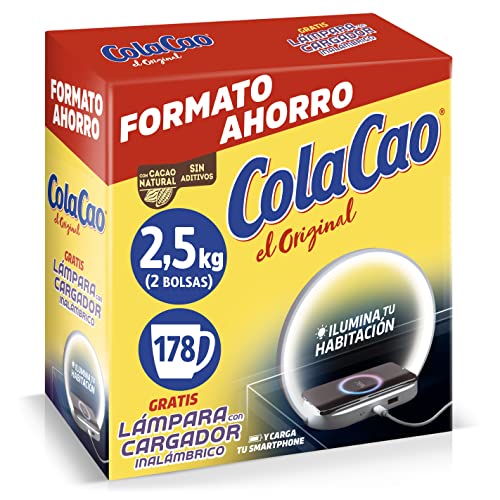 ColaCao Original, con Cacao Natural, 2.5Kg (Lámpara con...